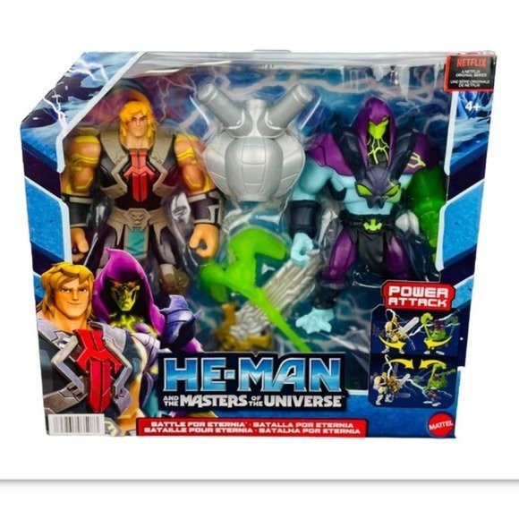 MATTEL MASTERS OF THE UNIVERSE HE-MAN VS SKELETOR FIGURE 5.5”